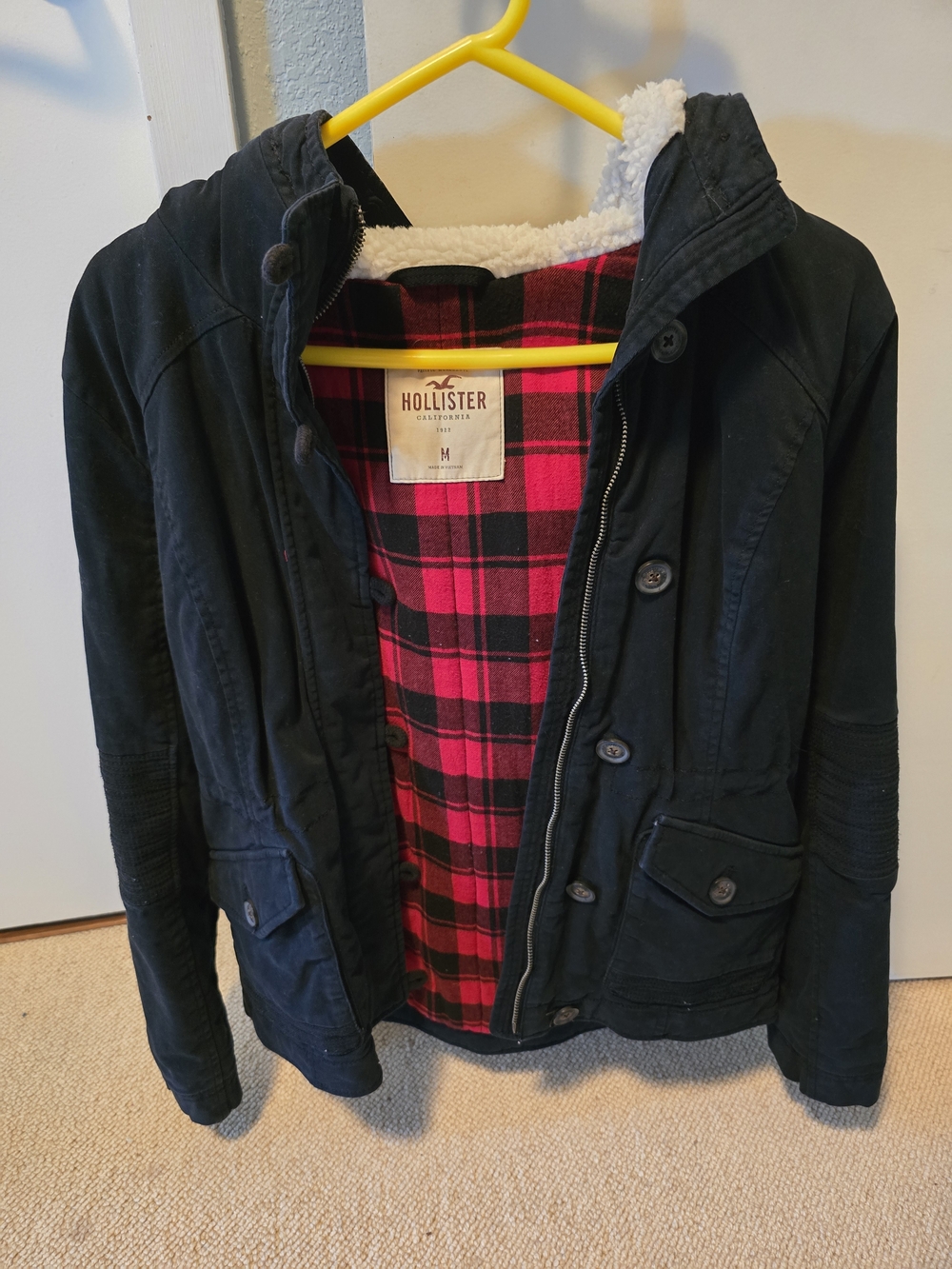 Hollister Black Hooded Jacket